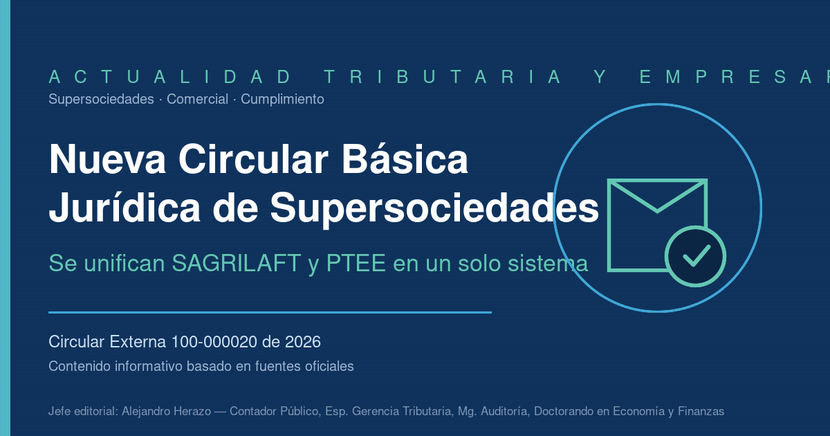 Supersociedades expide nueva Circular Básica Jurídica: SAGRILAFT y PTEE se integran en un solo sistema